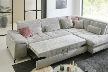 MP-IN25051 von Megapol - Ecksofa rechts silver-stone