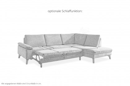 PP-LA24075 von Polipol - Ecksofa Ausführung rechts zinc