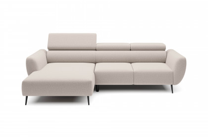 Alisson von WERSAL - Ecksofa Variante links creme