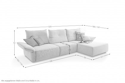 18250 Gin von Willi Schillig - Ecksofa Variante rechts natur