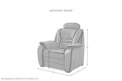 PP-HS13002 von Polipol - Polstergarnitur schoko