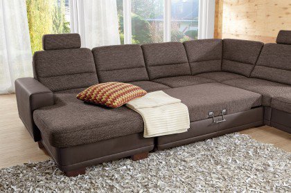 ZE-EM11005 von Zehdenick - Wohnlandschaft rechts nougat-schoko