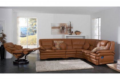 1902 von Himolla - Ledergarnitur cognac