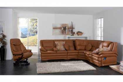 1902 von Himolla - Ledergarnitur cognac