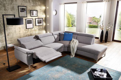 Malta von Dietsch - Ecksofa hellgrau