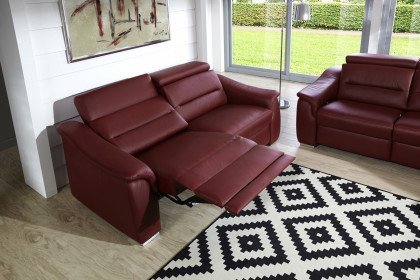 PN-EM15003 von Polinova - Ledersofa brombeer