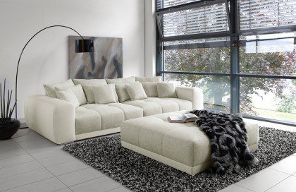 Natascha aus der Kollektion Letz - Sofa beige-weiß