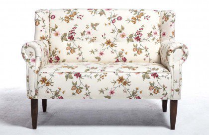 Moro von Benformato - Küchensofa 2-sitzig beige-rot-ocker