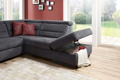 ZE-EM15003 von Zehdenick - Ecksofa grau