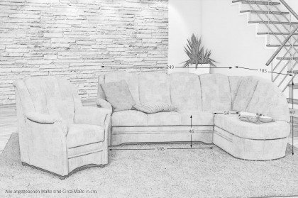Chemnitz von PM Oelsa - Ecksofa sand