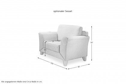 S839 Havanna von Ponsel - Polstergruppe natur