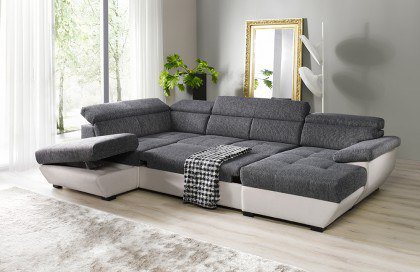 Speedway von COTTA - Wohnlandschaft grau-weiß