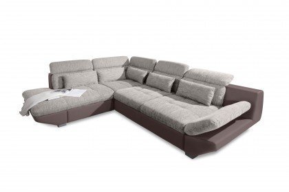 Eternity-LE21 von COTTA - Polsterecke links silver-mud