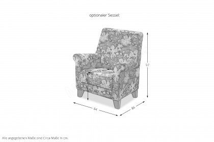 S345 Celano von Ponsel - Polstergarnitur ziegel