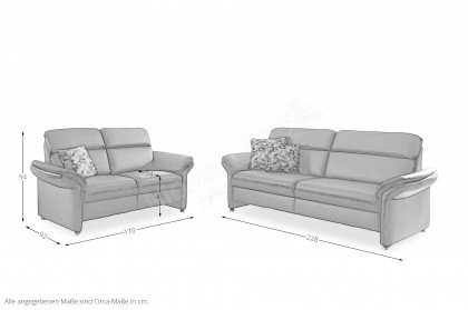 PN-EM16031 von Polinova - Ledergarnitur schwarz