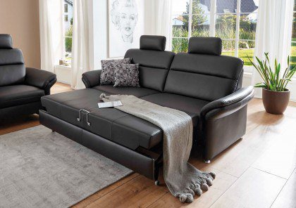 PN-EM16031 von Polinova - Ledergarnitur schwarz