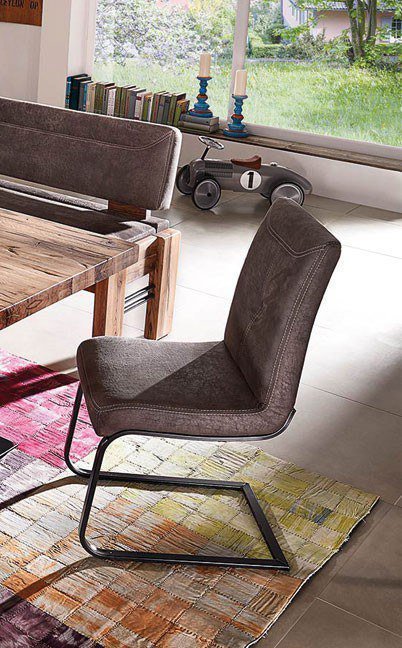 4116 Floyd von K+W Polstermöbel - Eckbank braun