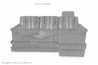 Toledo von PM Oelsa - Ecksofa red