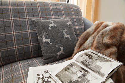 Seefeld Plus von Schröno - Polstergarnitur grau kariert