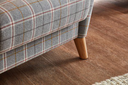 Seefeld Plus von Schröno - Polstergarnitur grau kariert