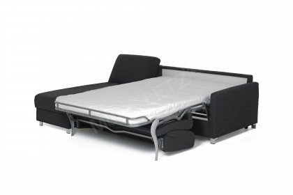 Messina von Bali - Ecksofa mit Schlaffunktion 140 anthrazit links