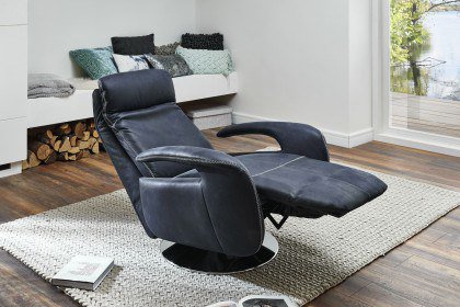 PN-EM15049 von Polinova - Ledersofa nightblue