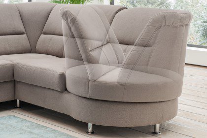 Parole von Benformato - Eckcouch rechts dunkelgrau