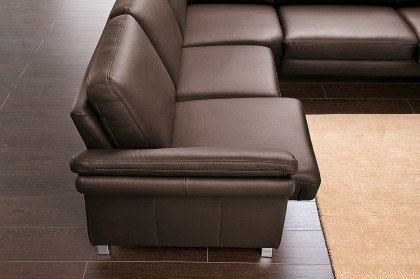 Multi von Carina - Echtledergarnitur Variante rechts chocolate