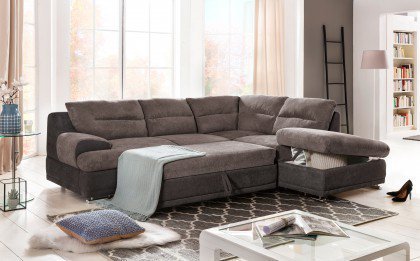 Coast-LE17 von COTTA - Eckgarnitur taupe-charcoal