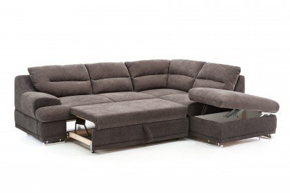 Coast-LE17 von COTTA - Eckgarnitur taupe-charcoal