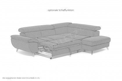 Finca von COTTA - Couchgarnitur silver