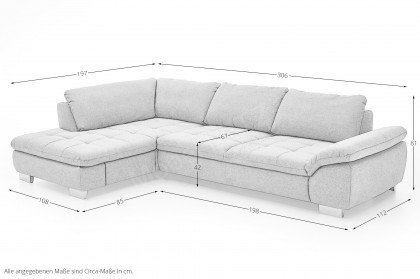 MP-IN14007 von Megapol - Eckgarnitur anthrazit