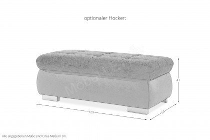 MP-IN17004 von Megapol - XXL-Sofa Ausführung rechts anthrazit-slate