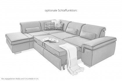 MP-IN17041 von Megapol - Ecksofa Ausführung links grau