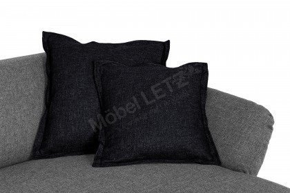 Mocca von GUTMANN - Eckgarnitur rechts dunkelgrau