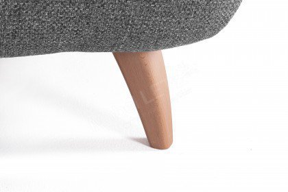 Mocca von GUTMANN - Eckgarnitur rechts dunkelgrau