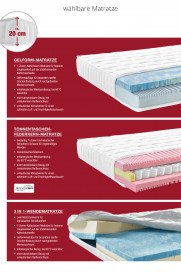 Neapel von Bali - Schlafsofa 140 anthrazit