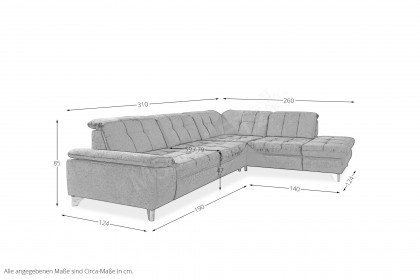 MP-IN18012 von Megapol - Eckgarnitur Variante rechts black