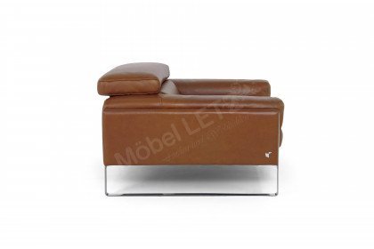 Romeo-LE18 von Calia Italia - Ledersessel cognac