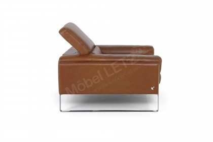 Romeo-LE18 von Calia Italia - Ledersessel cognac
