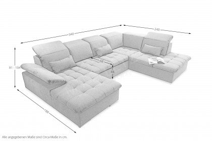 Wayne von ED-Lifestyle - Wohnlandschaft rechts sand