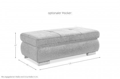 MP-IN16037 von Megapol - Polsterecke Ausführung rechts ice