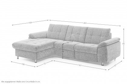 MP-IN16036 von Megapol - Eckgarnitur Ausführung links grau