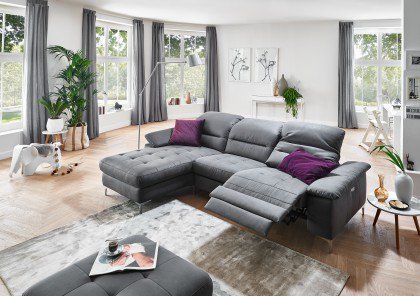 2600 von Carina - Ecksofa Ausführung links anthrazit