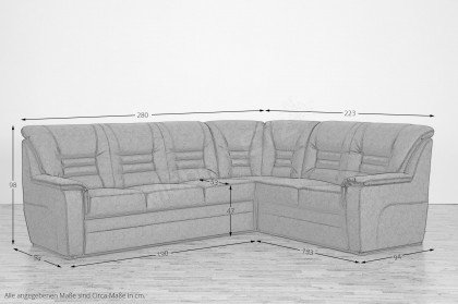 Merlin von Grant Factory - Eckcouch Variante rechts kastanie