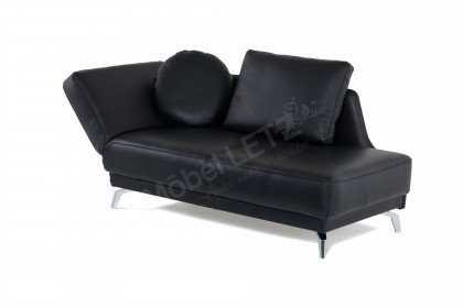 Esther-Sleep von Bali - Schlafsofa in Echtleder schwarz