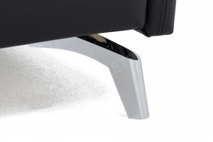 Esther-Sleep von Bali - Schlafsofa in Echtleder schwarz