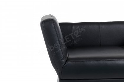 Esther-Sleep von Bali - Schlafsofa in Echtleder schwarz