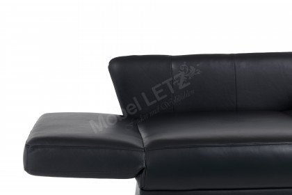 Esther-Sleep von Bali - Schlafsofa in Echtleder schwarz