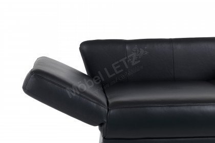 Esther-Sleep von Bali - Schlafsofa in Echtleder schwarz